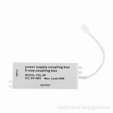 6-way Power Supply Coupling Box with 60W Bearing Power